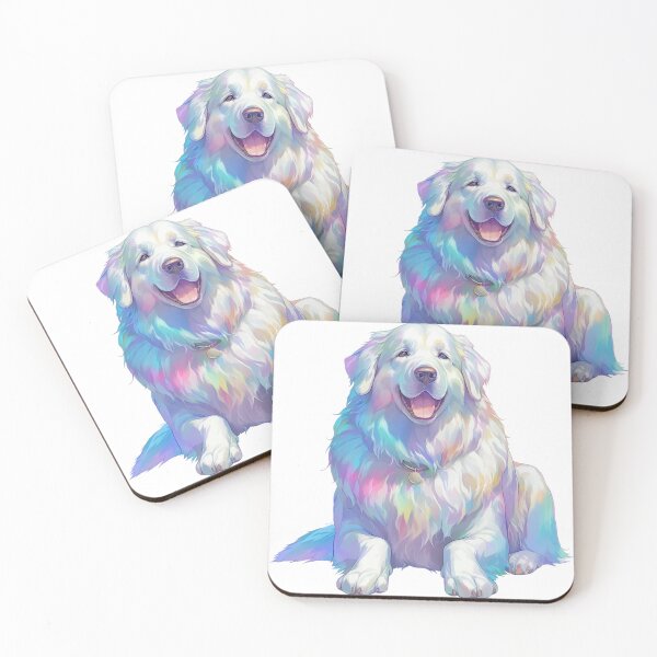 Item preview, Colorful Great Pyrenees puppy dog designed and sold by MendaciousMina.