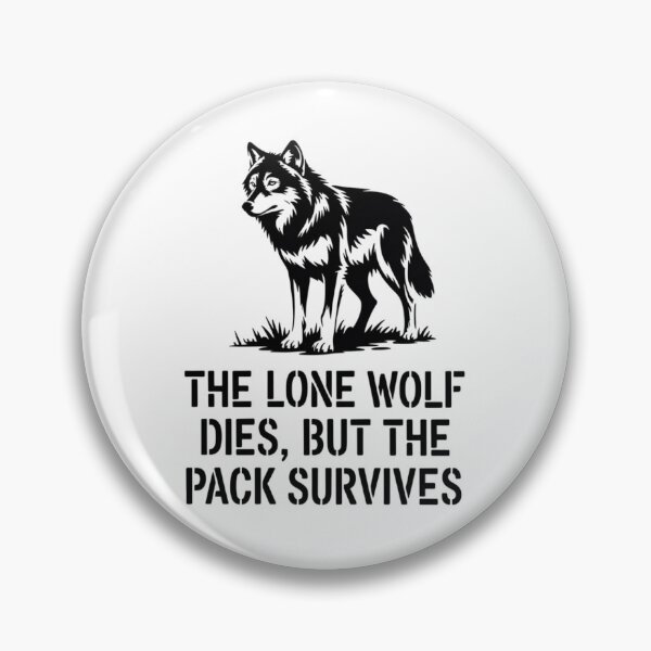 Item preview, Banksy Wolf - The lone wolf dies, but the pack survives designed and sold by 123ks.