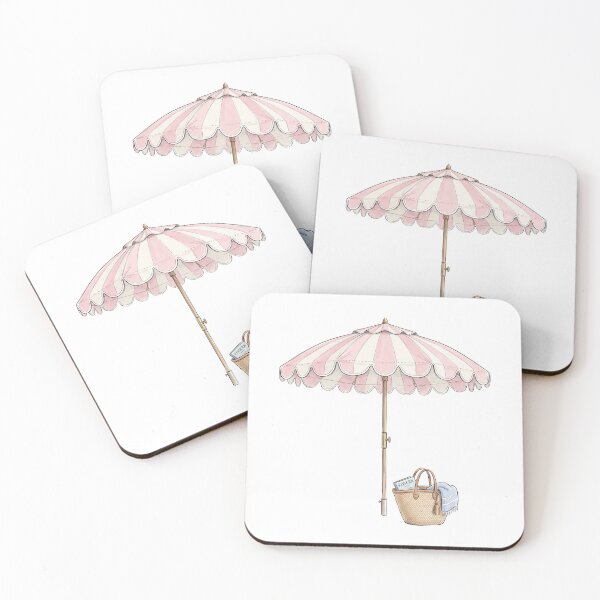 Item preview, French Riviera Vintage Striped Beach Umbrella designed and sold by ryanguas.