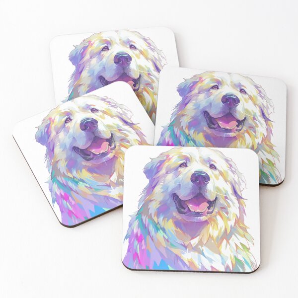 Item preview, Colorful Great Pyrenees puppy dog designed and sold by MendaciousMina.