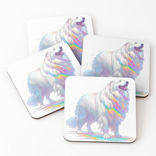 Item preview, Colorful Great Pyrenees puppy dog designed and sold by MendaciousMina.