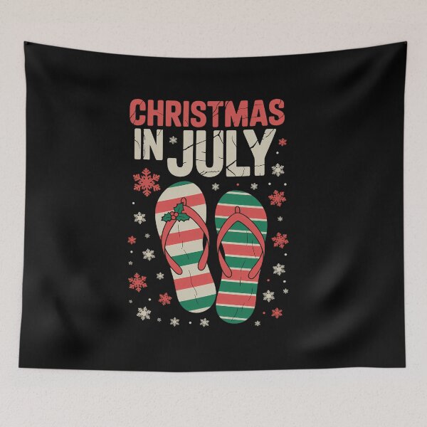 Item preview, Christmas In July Flip Flops Beach Summer designed and sold by SapfireStuArt.