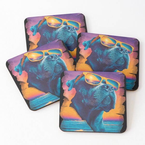 Item preview, Cane Corso with Sunglasses Sunset Beach Tropical Dog Summer designed and sold by Littermin.
