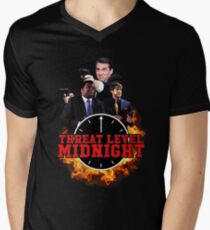 BEDROHUNGSEBENE MIDNIGHT T-Shirt mit V-Ausschnitt