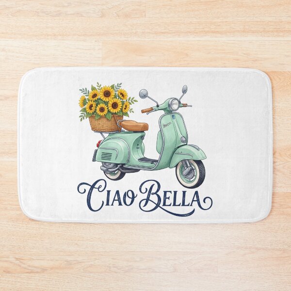 Item preview, Ciao Bella Vintage Italian Scooter Sunflowers designed and sold by ryanguas.