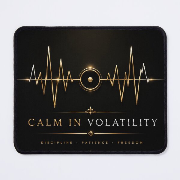 Item preview, Calm in Volatility – Luxury Trader Mindset Design designed and sold by PatysArt.