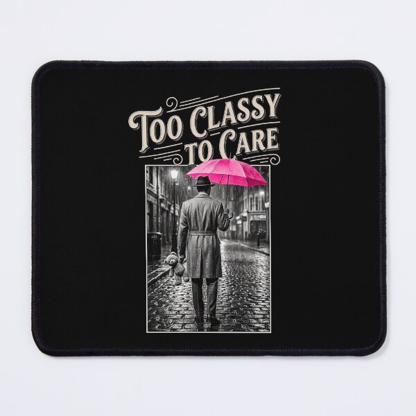 Item preview, Too Classy To Care No.1: Noir Style Graphic designed and sold by NO BEAVER NO PUNK.