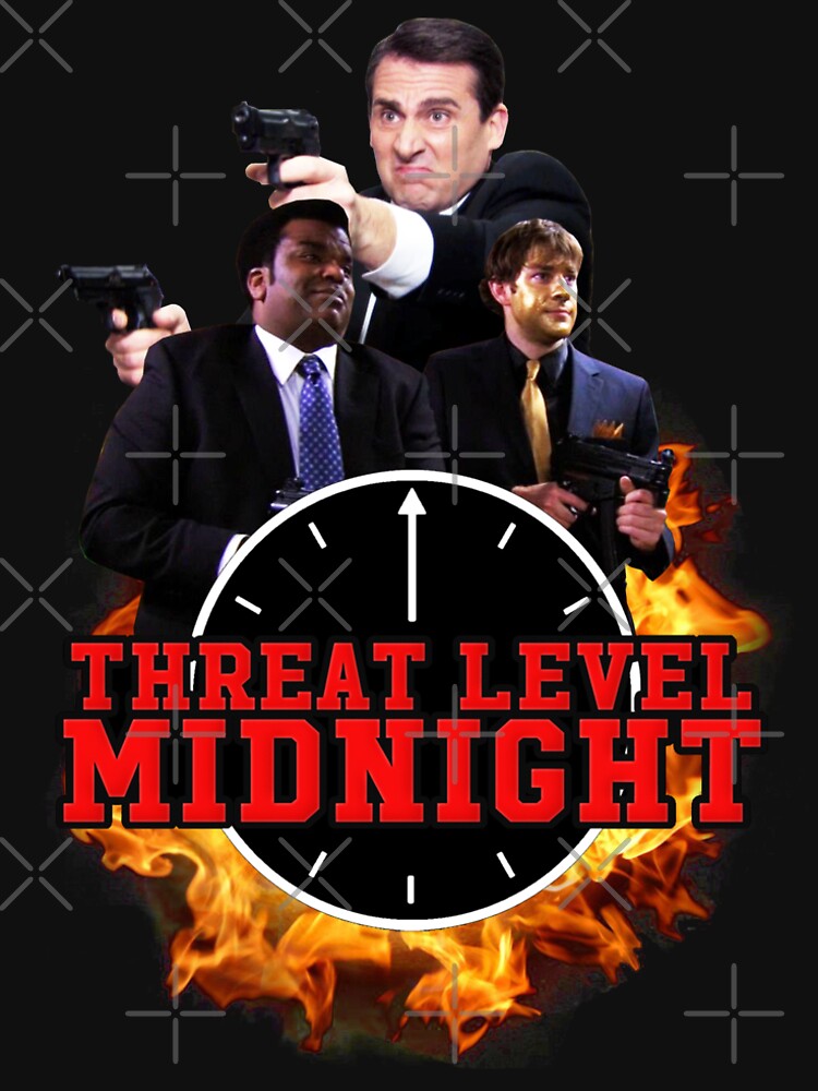 Threat Level Midnight T Shirt By Benwyatts Redbubble