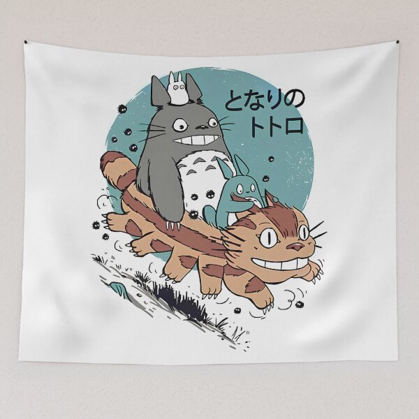 Item preview, Cute kawaii art catbus and [[tototoro]] go -%[ghiblis]%- running aways  designed and sold by huaishen89.