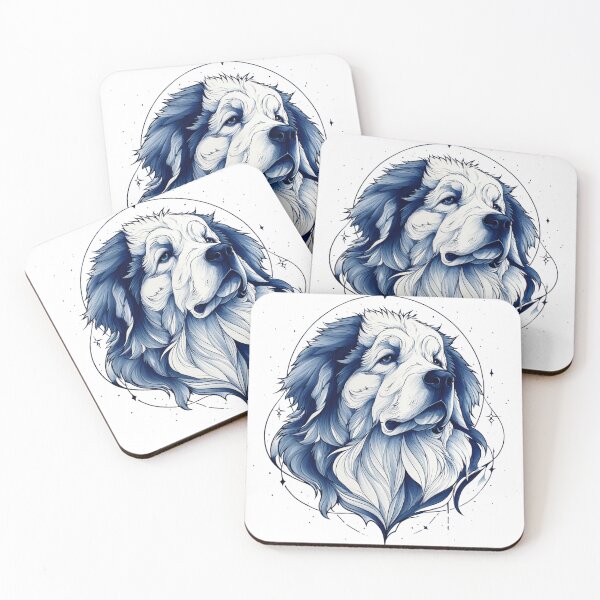 Item preview, Blue line Great Pyrenees puppy dog designed and sold by MendaciousMina.