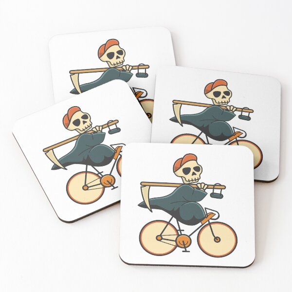 Item preview, Death on a Bike Cartoon Style designed and sold by ultrakuik.