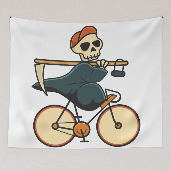 Item preview, Death on a Bike Cartoon Style designed and sold by ultrakuik.