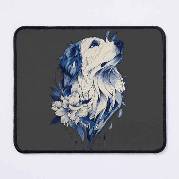 Item preview, Blue line Great Pyrenees puppy dog designed and sold by MendaciousMina.