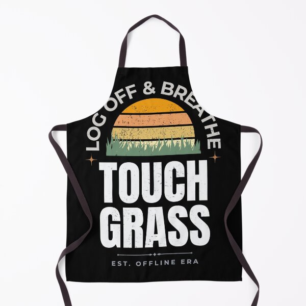 Item preview, Touch Grass Retro Vintage Aesthetic Design designed and sold by Uvclick.