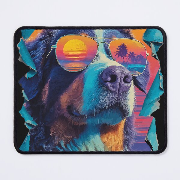 Item preview, Cute Bernese in Sunglasses Sunset Beach Tropical Dog Summer designed and sold by Littermin.