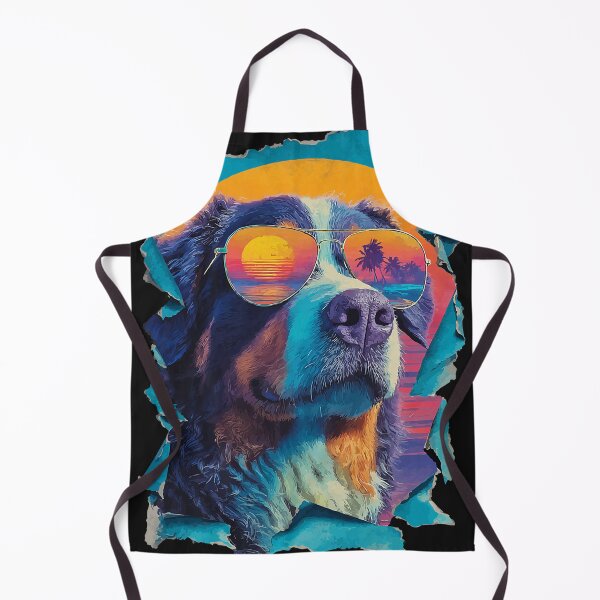 Item preview, Cute Bernese in Sunglasses Sunset Beach Tropical Dog Summer designed and sold by Littermin.