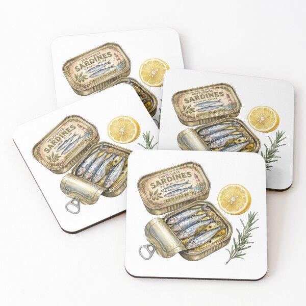 Item preview, Mediterranean Sardine Tin Lemon Watercolor designed and sold by ryanguas.