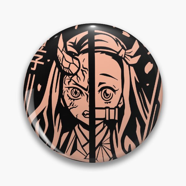 Item preview, Nezuko half-demon black stencil type designed and sold by anaislalovi.