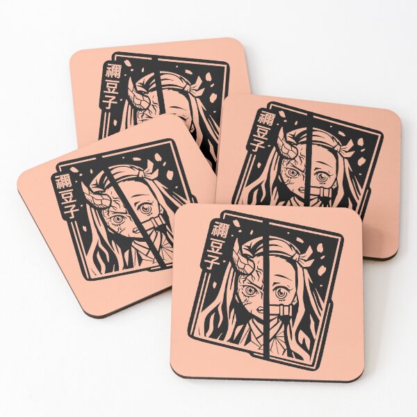 Item preview, Nezuko half-demon black stencil type designed and sold by anaislalovi.