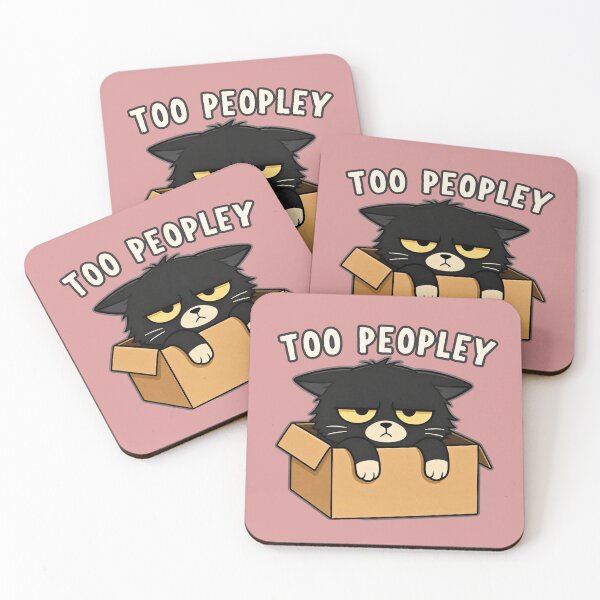 Item preview, Too Peopley Box Cat Design designed and sold by AdicretorDesign.
