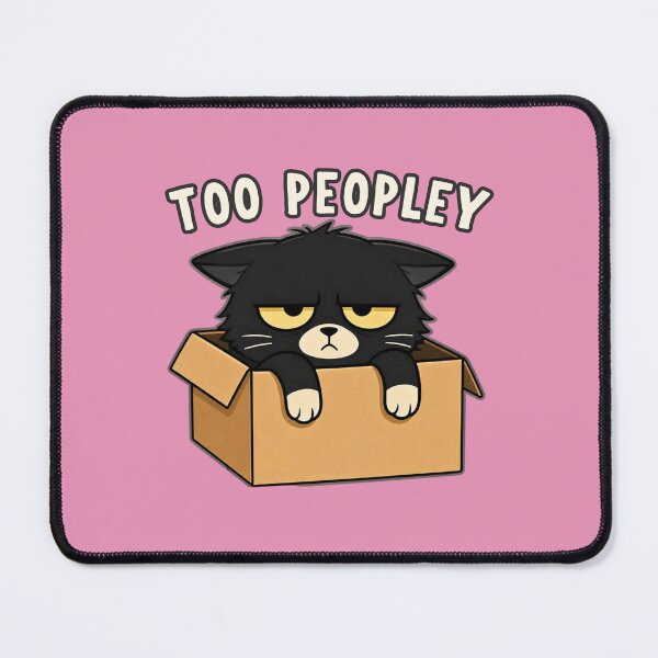 Item preview, Too Peopley Box Cat Design designed and sold by AdicretorDesign.