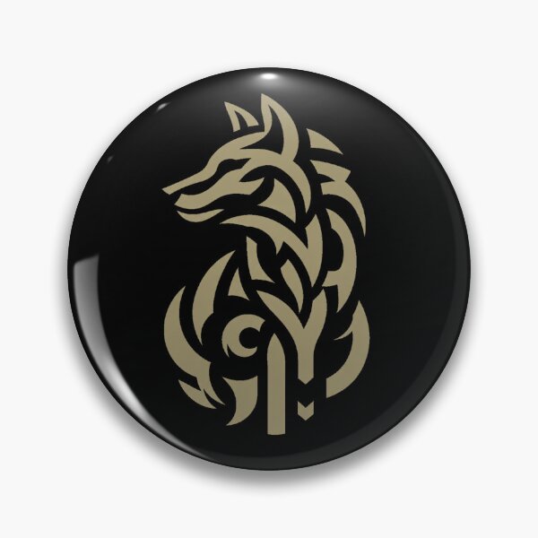 Artikelvorschau, Stammes-Wolfssymbol – Minimalistische Wolf-Tattoo-Grafik entworfen und verkauft von JonelCrafts.