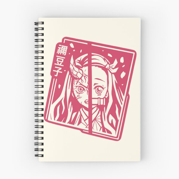 Item preview, Nezuko half-demon dark pink stencil type designed and sold by anaislalovi.