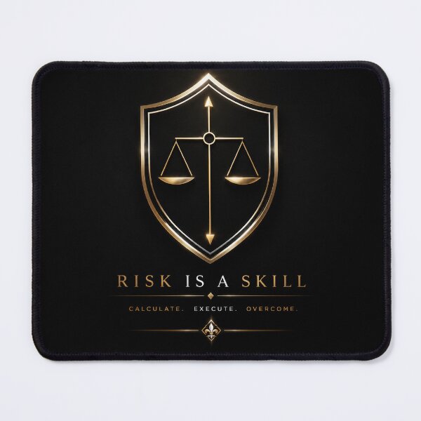 Item preview, Risk Is a Skill – Luxury Trading Discipline Design designed and sold by PatysArt.