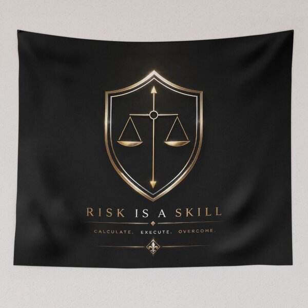 Item preview, Risk Is a Skill – Luxury Trading Discipline Design designed and sold by PatysArt.