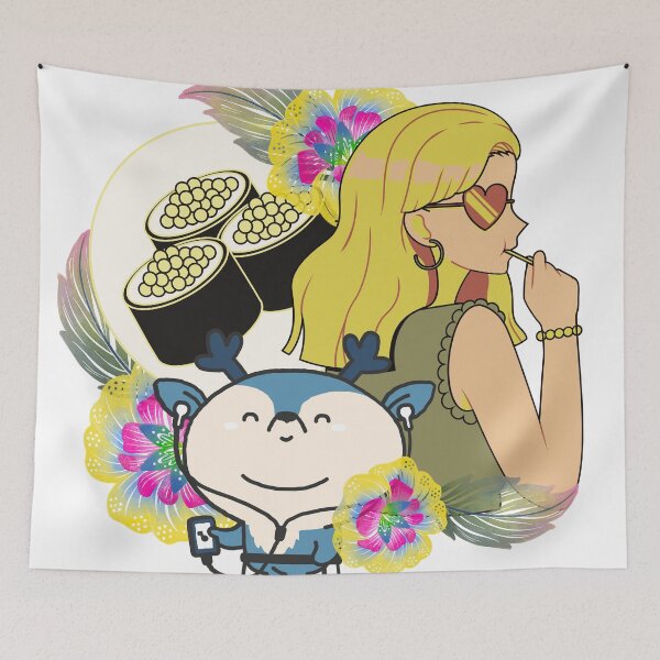 Item preview, Manga Girl, Sushi and Deer with Walker designed and sold by Kanniax.