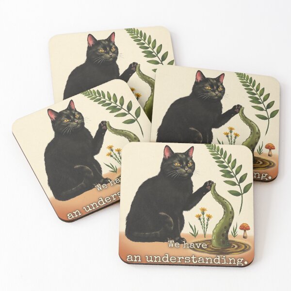 Item preview, Tentacle Portal Cat We Have An Understanding Vintage Tarot designed and sold by BLACKCAT-COVEN.