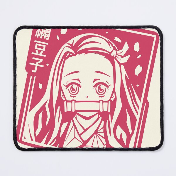 Item preview, Nezuko stencil style, dark pink designed and sold by anaislalovi.