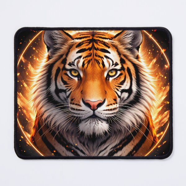 Item preview, Neon Cyber Tiger: Fire Guardian of Neo Tokyo designed and sold by Neo Tokio.