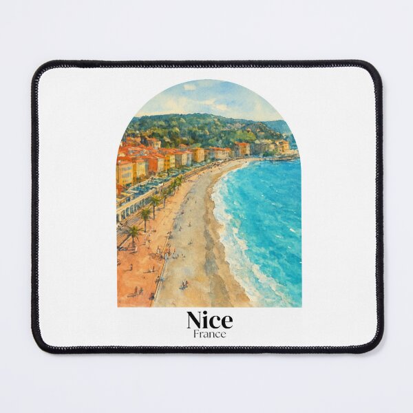 Item preview, Nice, France: Painting of the view of the Promenade des Anglais - travel souvenir gift designed and sold by 26LN.
