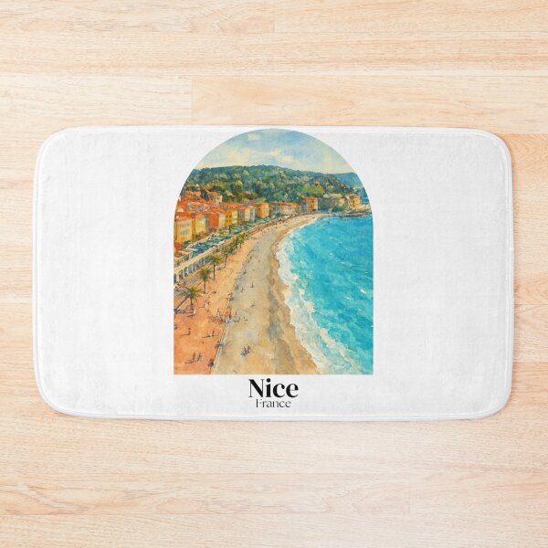 Item preview, Nice, France: Painting of the view of the Promenade des Anglais - travel souvenir gift designed and sold by 26LN.
