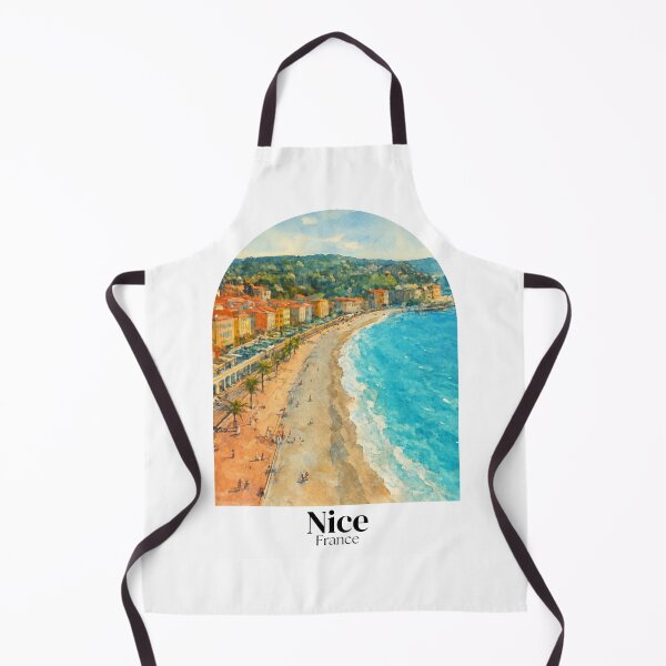 Item preview, Nice, France: Painting of the view of the Promenade des Anglais - travel souvenir gift designed and sold by 26LN.