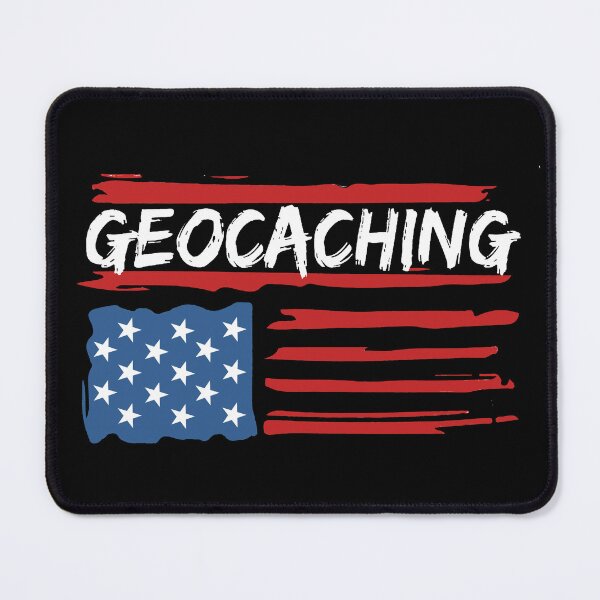 Item preview, Geocaching USA American flag designed and sold by portrait4you.