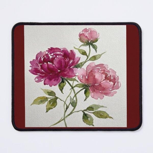 Item preview, Romantic Peony Floral Illustration Artwork  designed and sold by NivyasArtistry.