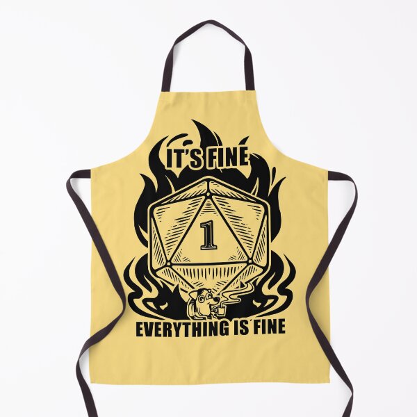 Item preview, It's fine everything is fine D20 critical fail designed and sold by anaislalovi.