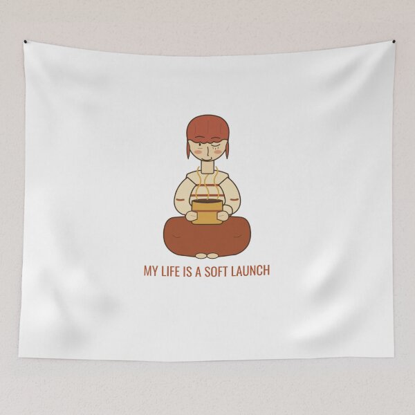 Item preview, My Life Is a Soft Launch designed and sold by The Quiet Thicket.