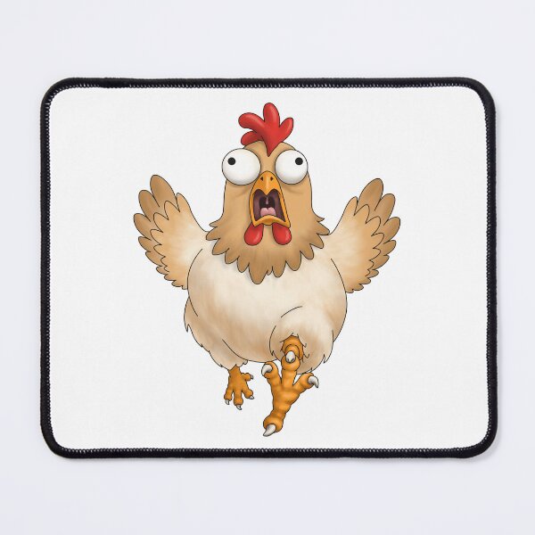 Item preview, Funny Running Screaming Chicken Cartoon Design designed and sold by Szkicerka.