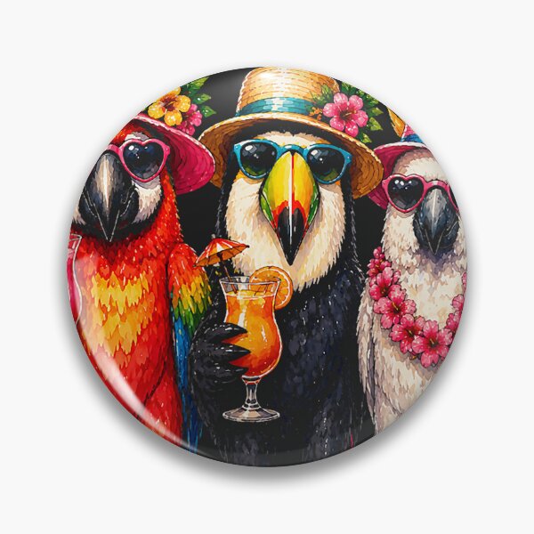 Item preview, Tropical Birds Hawaiian Summer Parrot Macaw Bird Lovers designed and sold by Littermin.
