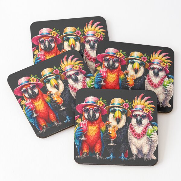 Item preview, Tropical Birds Hawaiian Summer Parrot Macaw Bird Lovers designed and sold by Littermin.