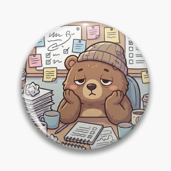 Item preview, Sleepy Bear Café Worker  designed and sold by SoftAuraStudi0.
