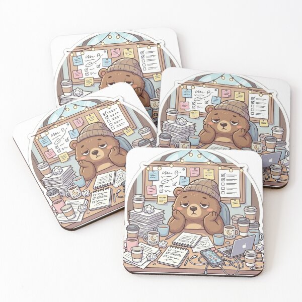 Item preview, Sleepy Bear Café Worker  designed and sold by SoftAuraStudi0.