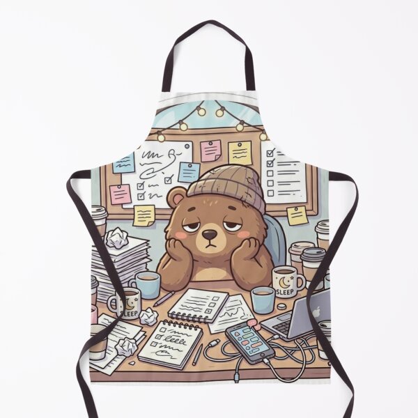 Item preview, Sleepy Bear Café Worker  designed and sold by SoftAuraStudi0.