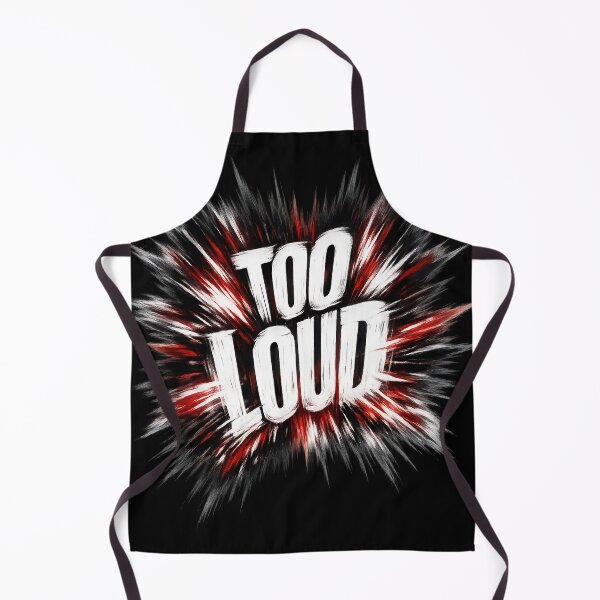 Item preview, TOO LOUD – explosive typography dark design designed and sold by VertigoState.