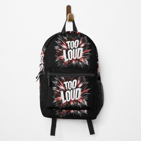 Item preview, TOO LOUD – explosive typography dark design designed and sold by VertigoState.