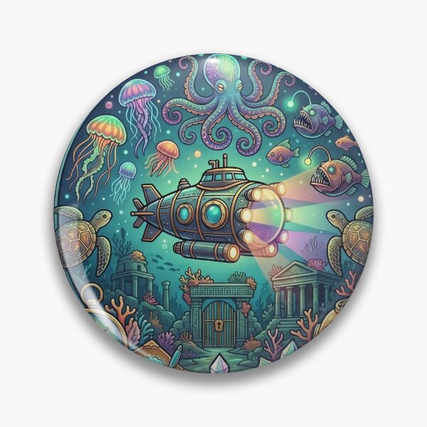 Item preview, Deep Sea Atlantis Submarine Exploration designed and sold by Royal Paw Portraits.