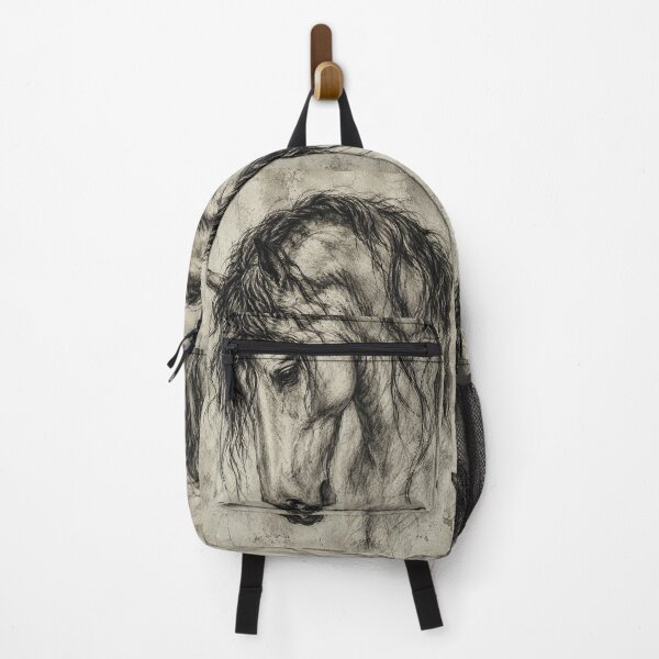 Item preview, Majestic Friesian Horse Head Drawing – Vintage Equine Sketch Art designed and sold by Artforhorse.